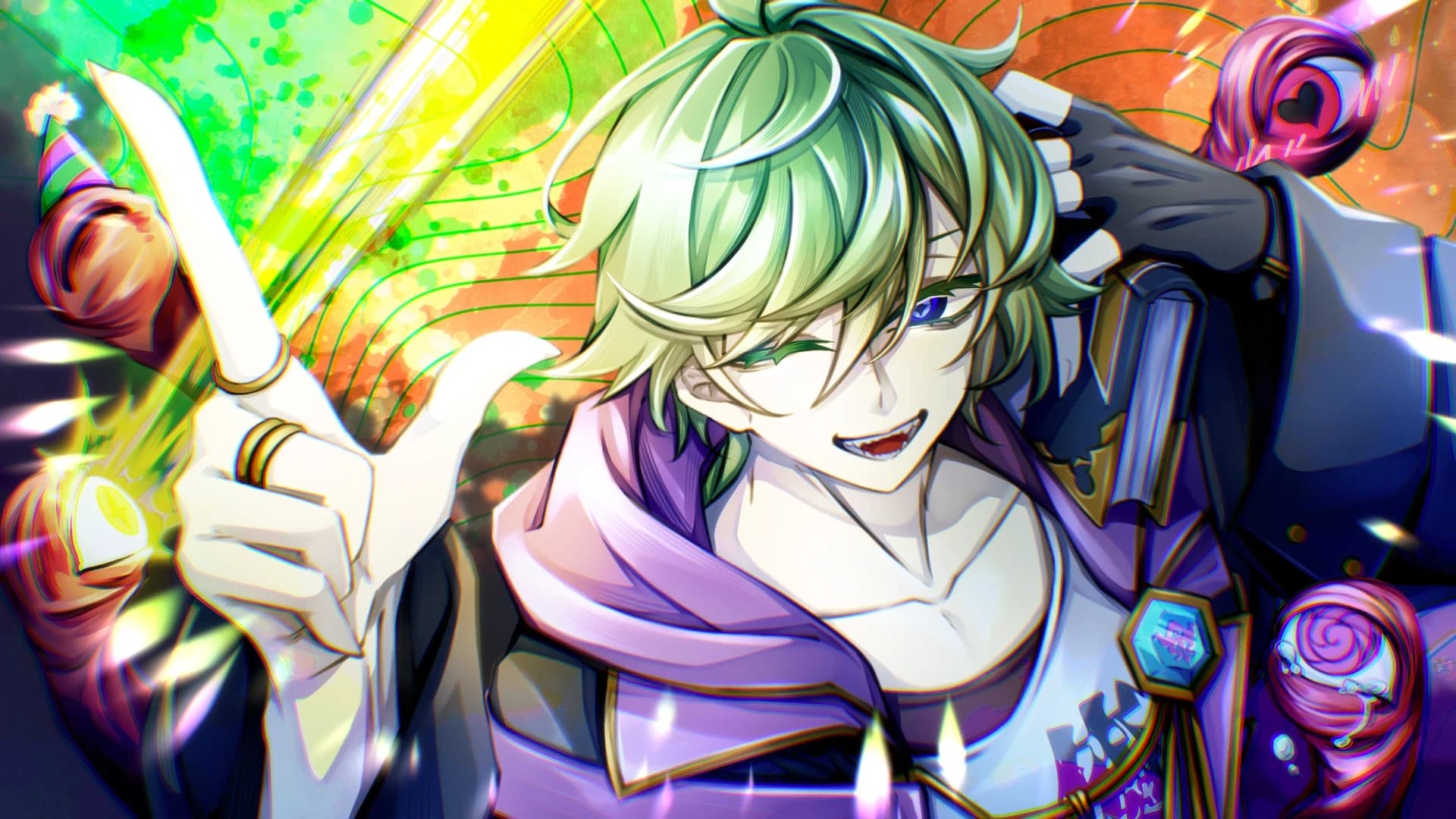 1000人登録記念イラスト